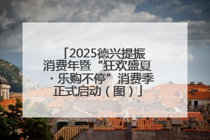 2025德兴提振消费年暨“狂欢盛夏・乐购不停”消费季正式启动（图）