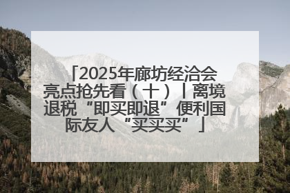 2025年廊坊经洽会亮点抢先看（十）丨离境退税“即买即退”便利国际友人“买买买”
