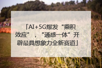 AI+5G爆发“乘积效应”，“通感一体”开辟最具想象力全新赛道